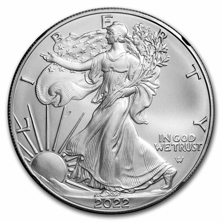 2022-(W) American Silver Eagle MS-70 NGC (ER, Retro Black